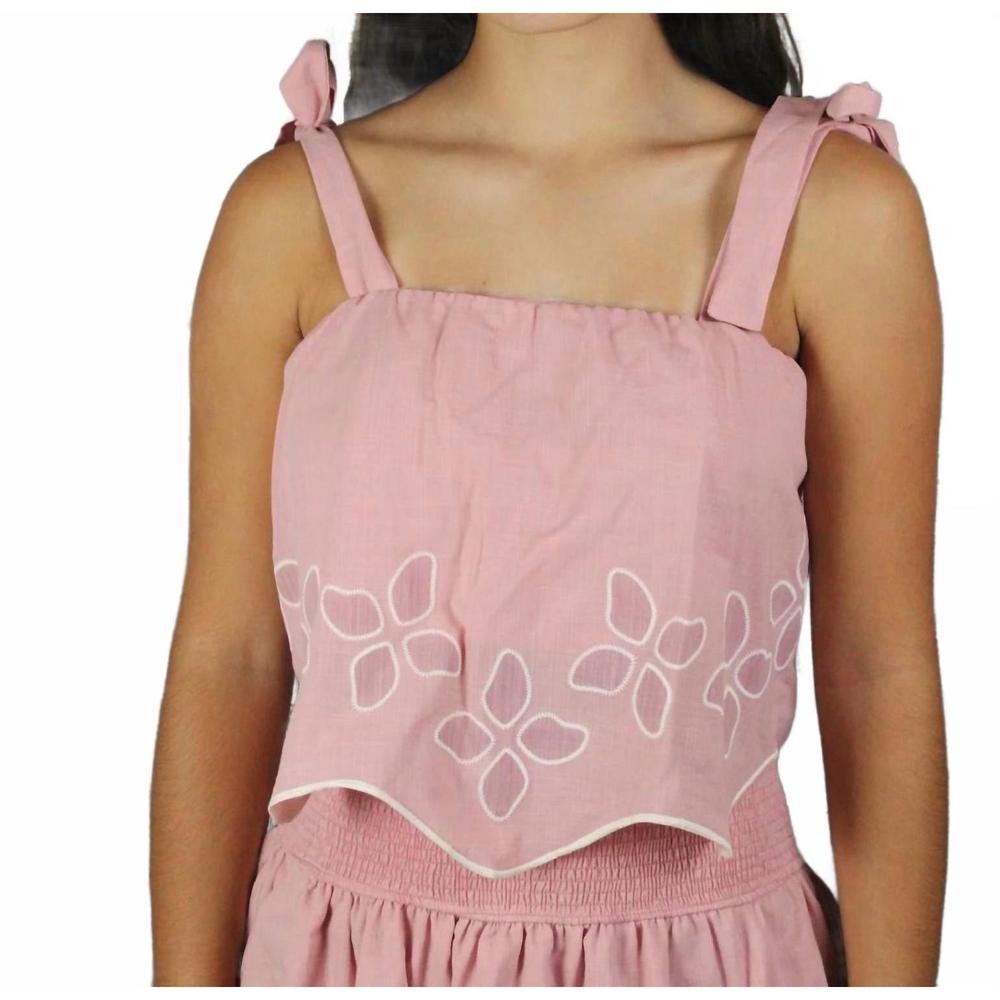 NEW IF SO scallop top in pink
